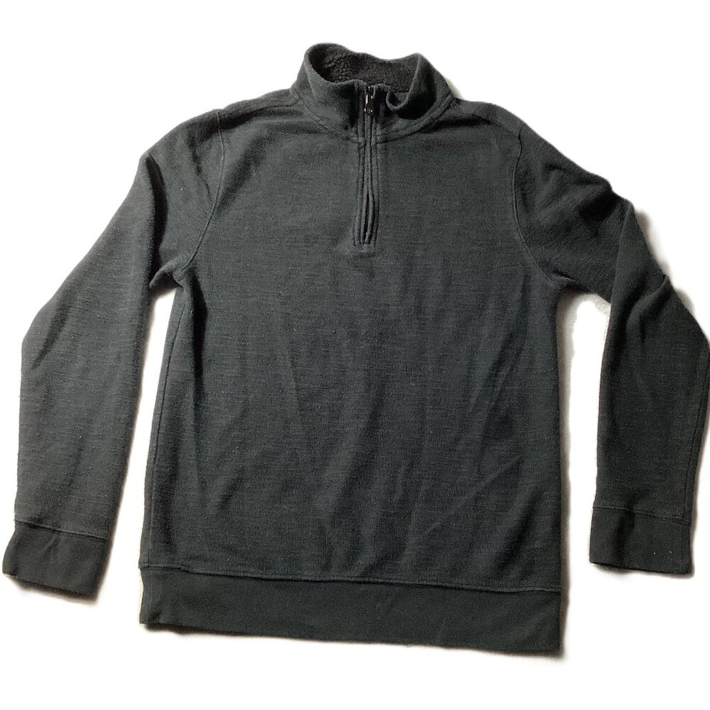 Goodfellow & Co: Men's Quarter-Zip Pullover Black Sweatshirt, Size Small